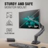 ELG F80N - Suporte Ergonômico Articulado de Mesa com Pistão a Gás, Design Compacto e Retrátil para Monitores de 17'' a 35'', Preto - Image 2